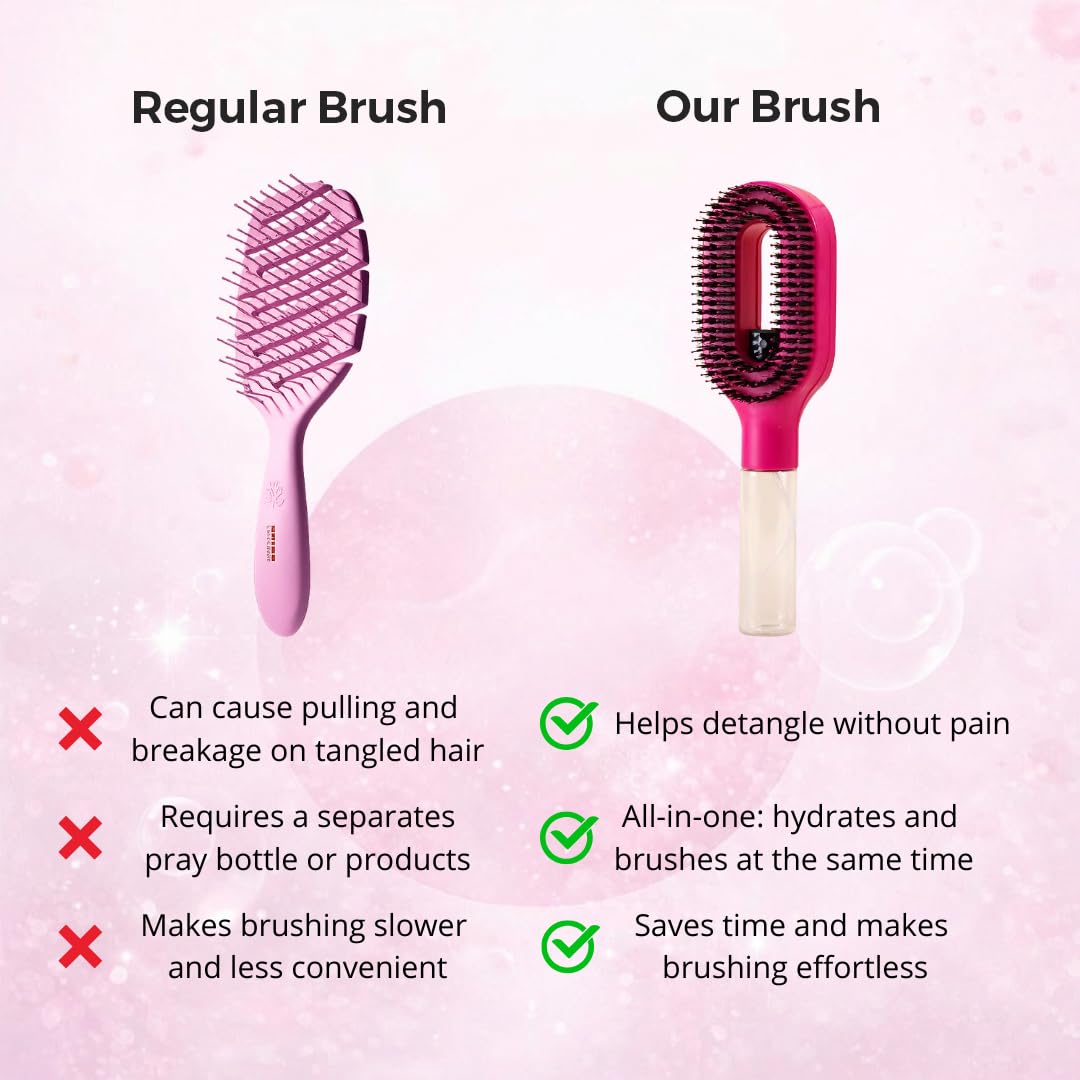 2-in-1 Mister Hair Brush
