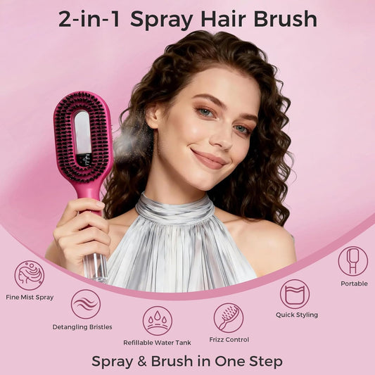 2-in-1 Mister Hair Brush