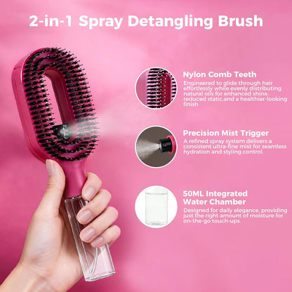 2-in-1 Mister Hair Brush